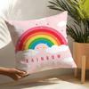 Rainbow Pillow Case Linen Cushion Covers For Decorative Sofa Home Pillows Case Car Chair Pillows Cases