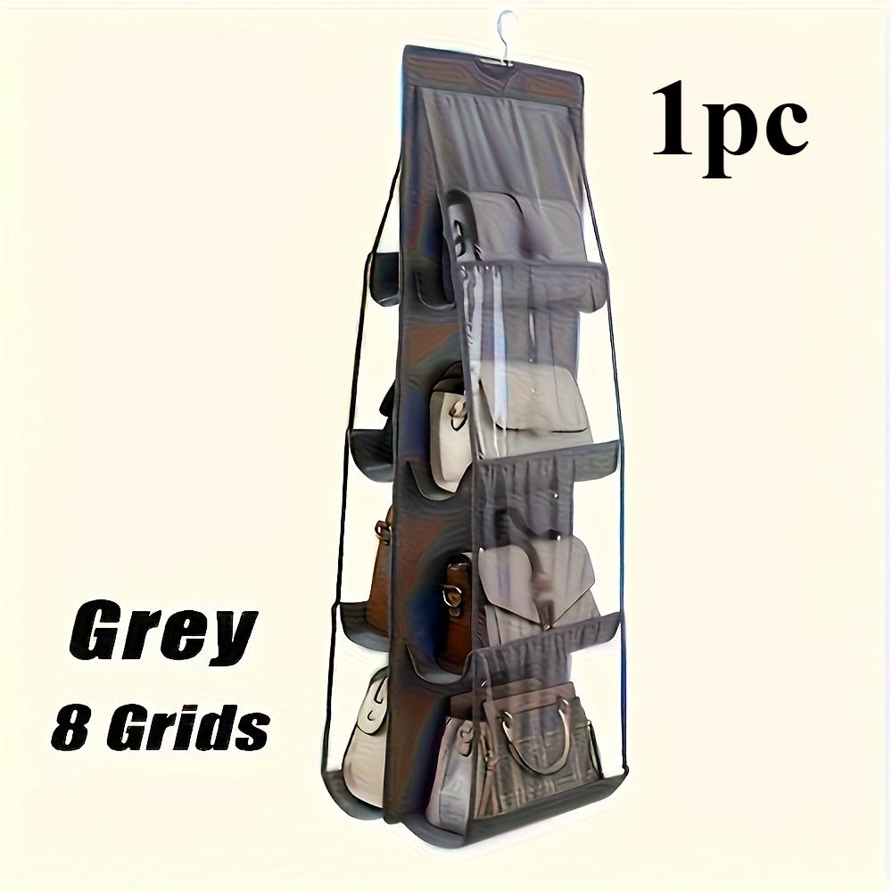 1pc Romantic Style Fabric Double-Sided Hanging Storage Bag for Organizing Handbags and Purses - Multi-Layer, Durable, Home Use