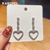 Fashion Heart-shaped Tassel Long Earrings Sweet Cute Women's Earrings Jewelry Gifts for Girls Women Earring