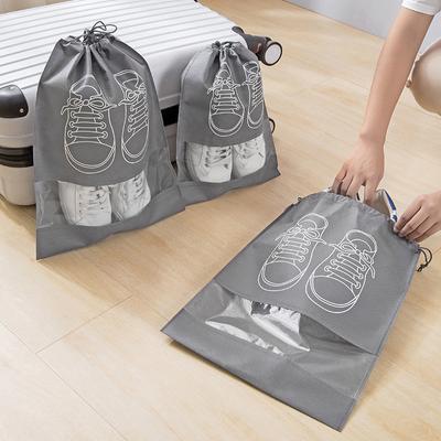5/10PCS Portable Shoe Storage Bags Non-woven Shoes Cover  Waterproof Travel Bag Tote Drawstring Bag For Shoes Storage Organizer