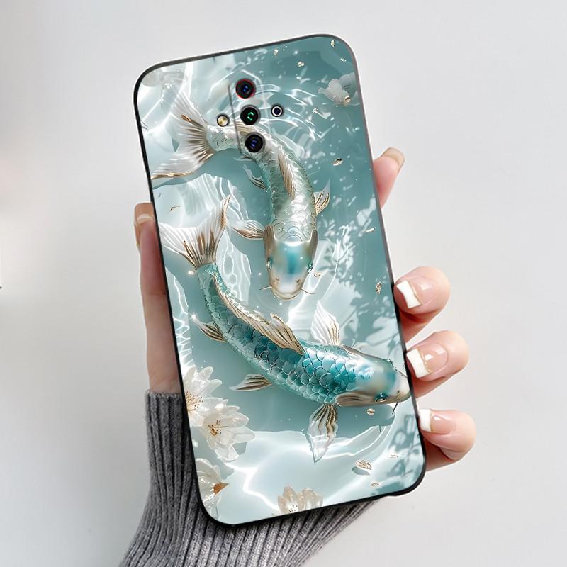 For ZTE Nubia Play 5G NX651J Case Cute Heart Rabbit Black Soft Silicone Shockproof Back Cover For Nubia RedMagic 5G Lite Casing