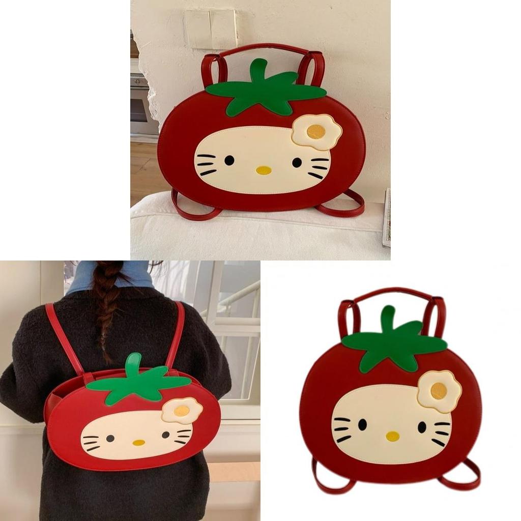 Tomato Hello Kitty Tote Bag For Women And Men With Padded Shoulder Straps And Storage Functionality