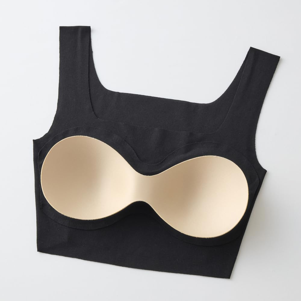 ADIDAS Cotton Organic AP0055 Half-Top Bra, Seamless, Blend, Cotton, Moisture-Wicking, Quick-Drying,