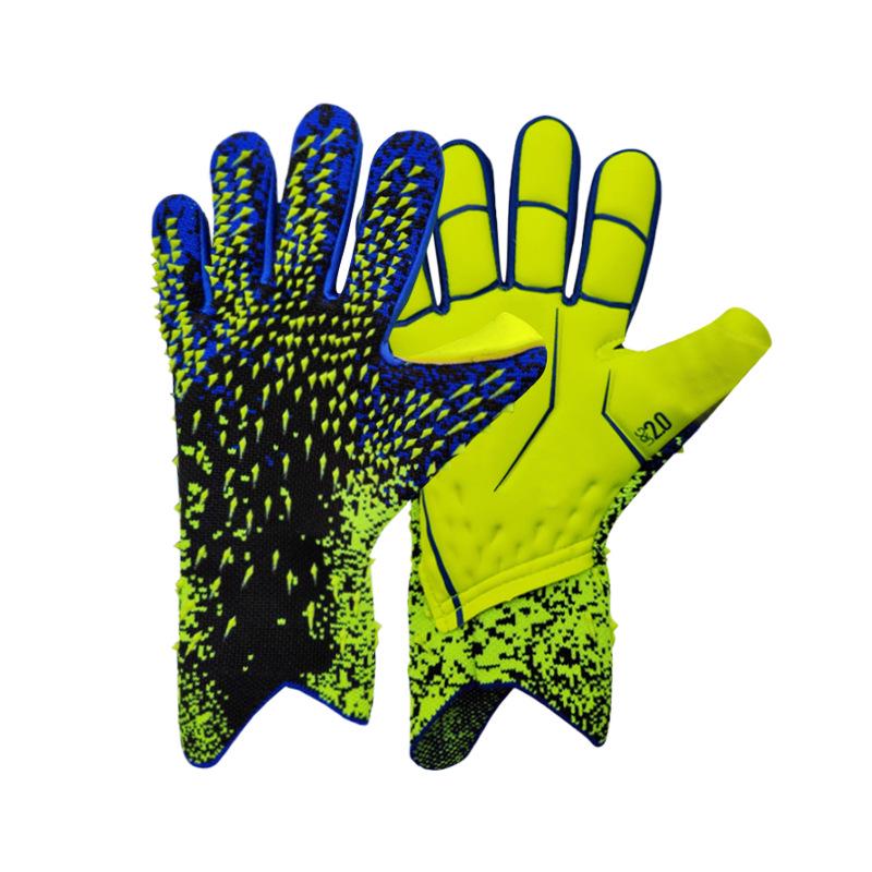 

Международные взрослые латексные дышащие утолщенные вратарские перчатки без пальцев Size 7 зелёный