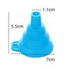 Kitchen Silicone Collapsible Funnel Set Of 10 Foldable-Cooking-Food-Grade For Filling Bottles Perfume Capsules Fry Oil Filter