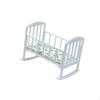 1:12 Miniature Crib Bed Accessories Modern Dolls House Furniture Toy Doll Cradle Ornaments Pretend