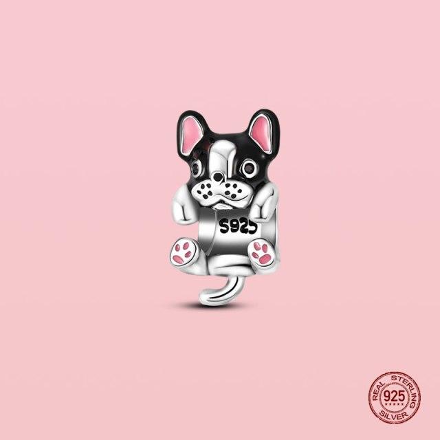 Pendentif en argent sterling 925 avec perles pour bracelet et collier Panjia originaux, bijoux pour femmes