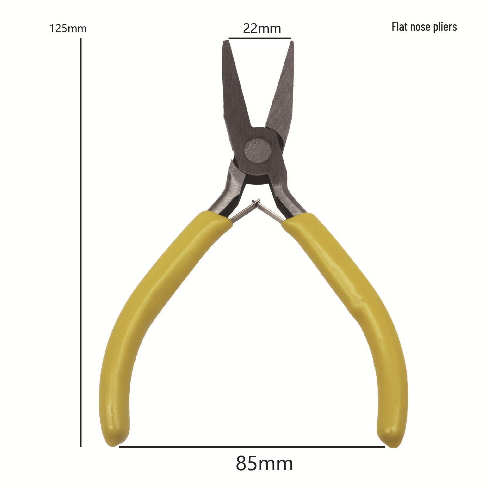 

Hot Selling 5-Inch Jewelry Pliers Set: Mini Needle Nose, Top Cutting, Multifunctional Flat Nose, Round Nose, and Wire Cutters