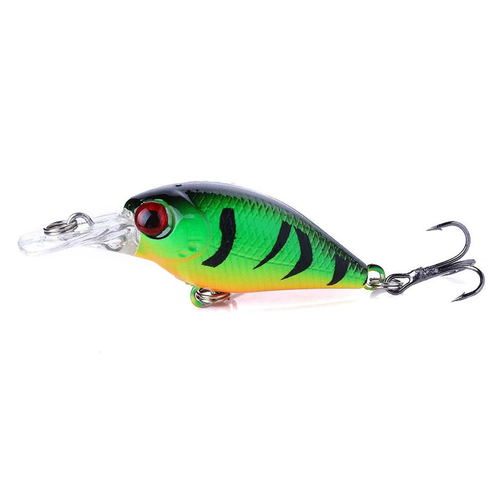 5cm 4.4g Micro Crankbait 10#Treble Hooks Wobbles Jerkbait Crank Fishing bass Gear Trolling Pike T5I1