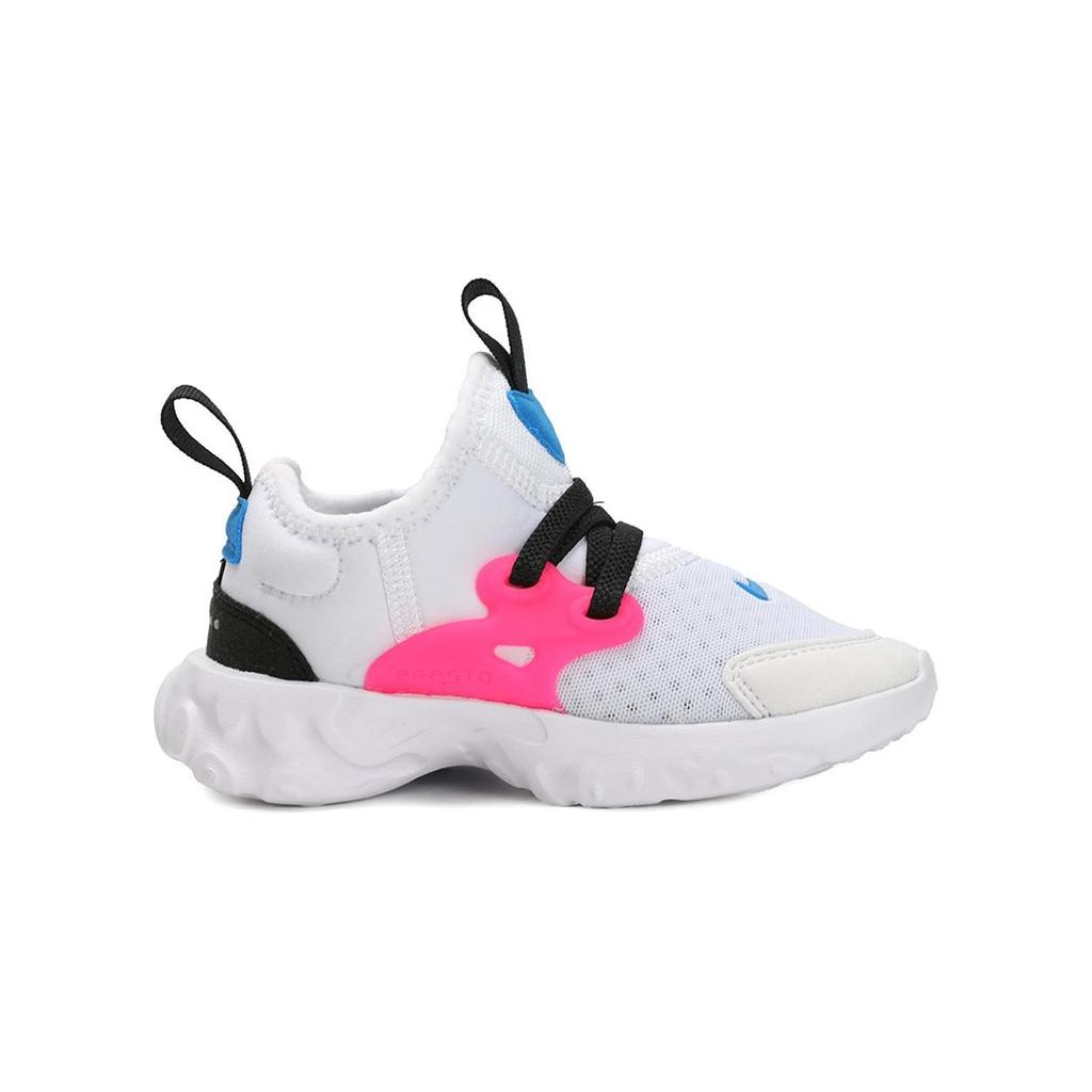 Nike Fabric Slip Resistant Cushioning Abrasion Resistant Low top Toddler Shoes White Pink Infant And Toddler BQ4004-101