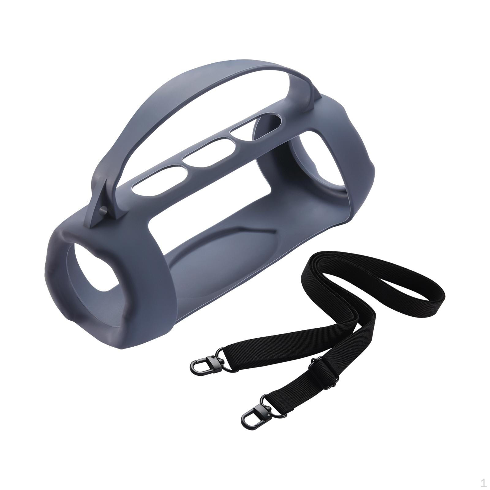 

Силиконовый чехол для динамика, подарки с Bluetooth и регулируемым плечевым ремнем, резервная зарядка серый