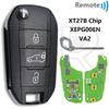 Great ID46/4A Chip 315/433MHz VVDI Global Version Car Remote Key For Peugeot 208 2008 301 308 508 5008 Citroen C2 C3 C4 C5 C6