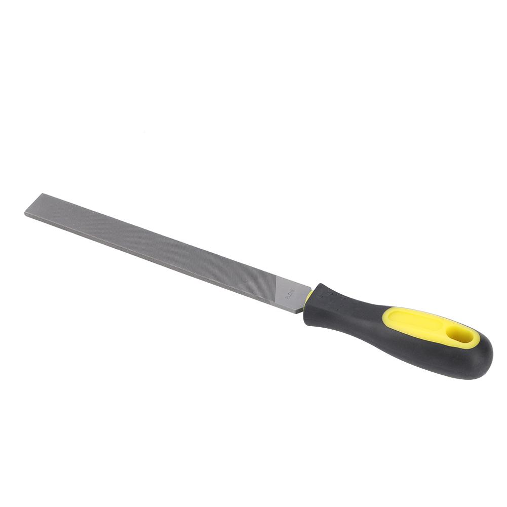 8in Flat Mill Steel File Grinding Blade with Handle Sharpening Shaping Tool for MetalMiddle Teeth