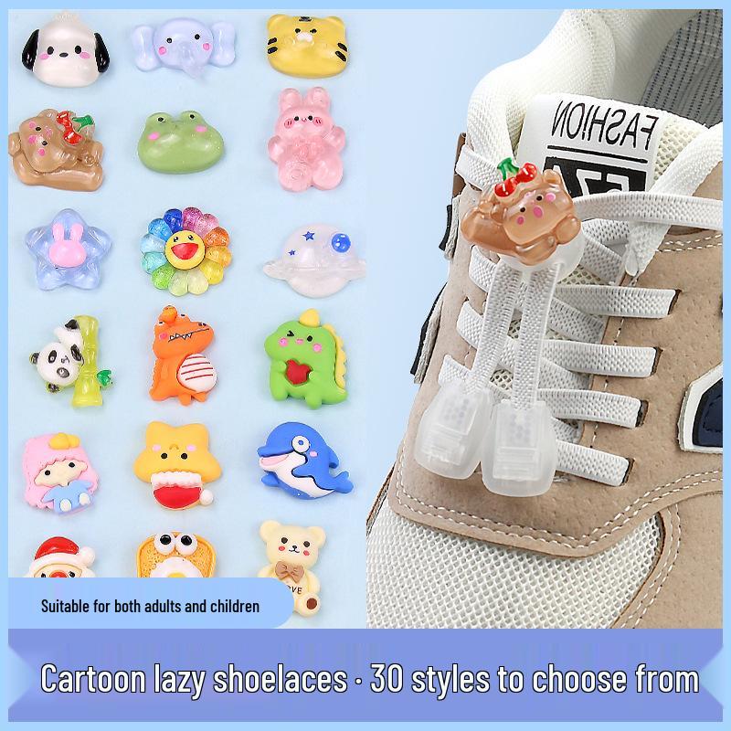 Cartoon No-Tie Shoelace Buckle Fastener for Kids