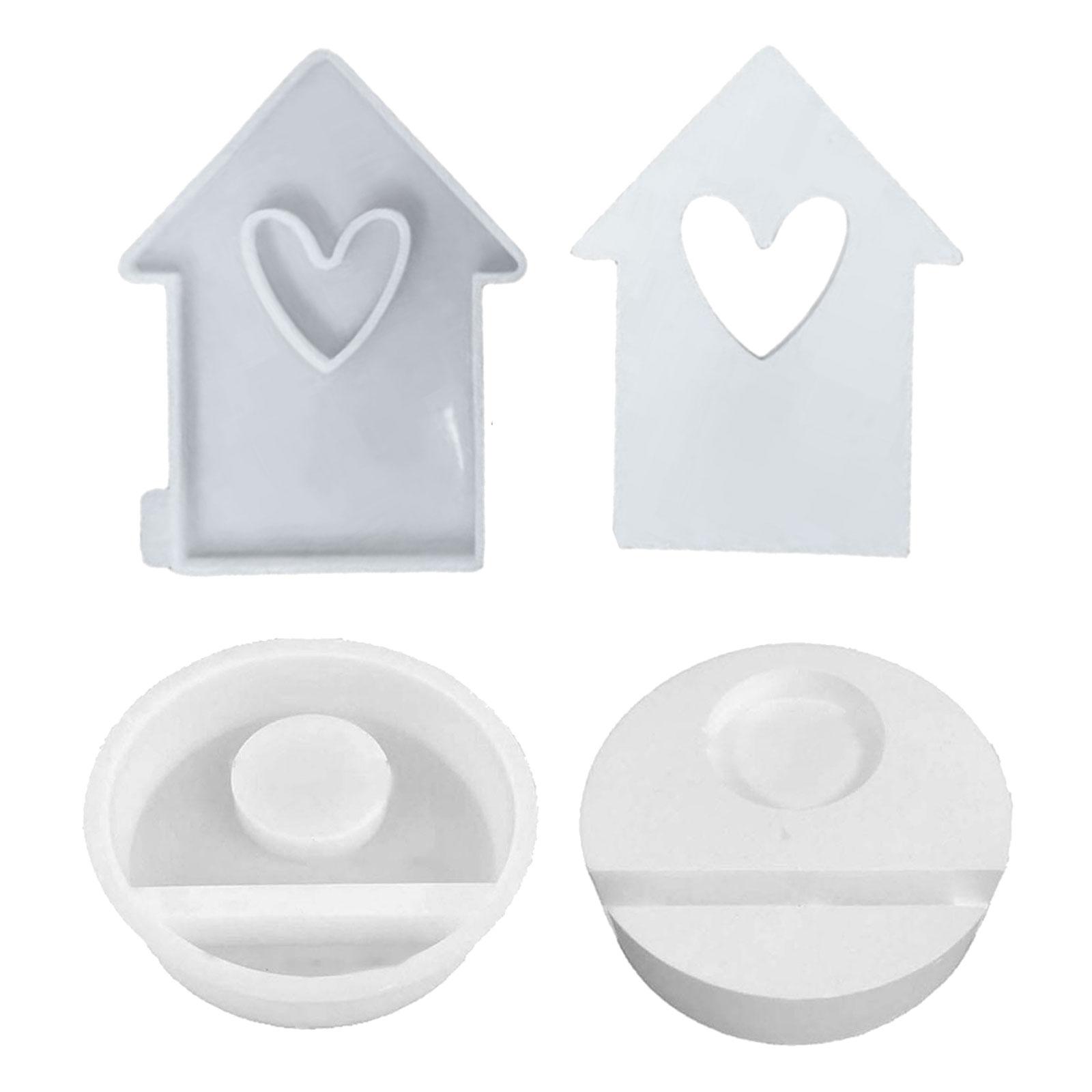 

Форма для подсвечника в виде сердца, формы для гипса и бетона, силиконовые формы для подсвечников, украшения для дома, ремесло 1