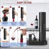 USB Rechargeable Red Wine Corkscrew Kitchen Accessories Automatic Wine Opener Foil Cutter Portable Electric Wine Bottle Opener