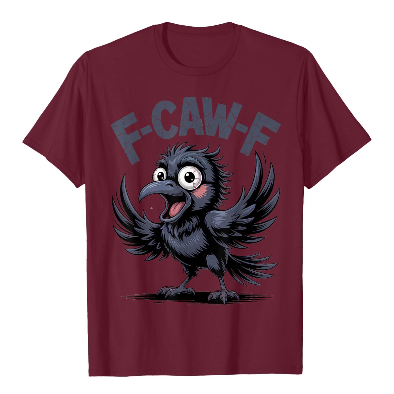 

Смешная футболка с петухом, кукарекающим F-Caw-F, и каламбуром S винный