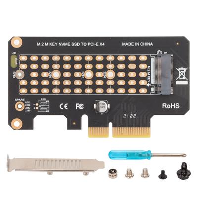 M.2 zu PCIE3.0 Riser-Karte PH41X4A Vollhöhe Blende NVME M.2 zu PCIE3.0 Adapterkarte für Windows für OS für Linux