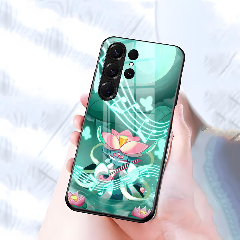 C-Cookie Run K-Kingdom Phone Case For Samsung S26 S25 S24 FE S23 S22 S21 Plus S20 Ultra Note20Ultra Black Glass Cover