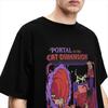 Cat Dimension Vintage Horror Dark Art Shirt Accessories for Men Women Cotton Vintage 70s 80s T-shirt Clothing Gift Idea