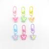 Colorful Resin Butterfly Pendant Keychain - Cute & Simple Bag Charm for Girls