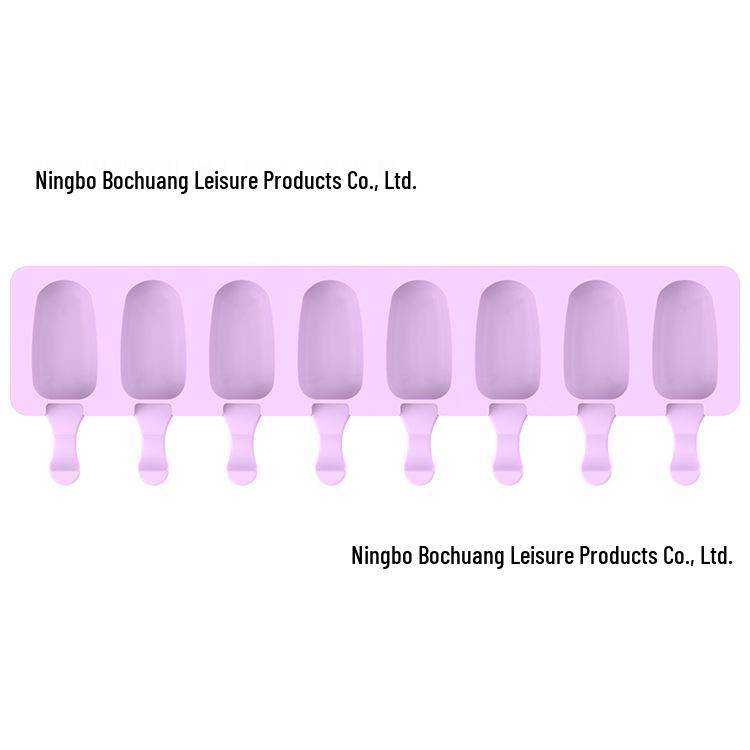 Silicone 3-Cavity Popsicle & Ice Cube Tray with Lid