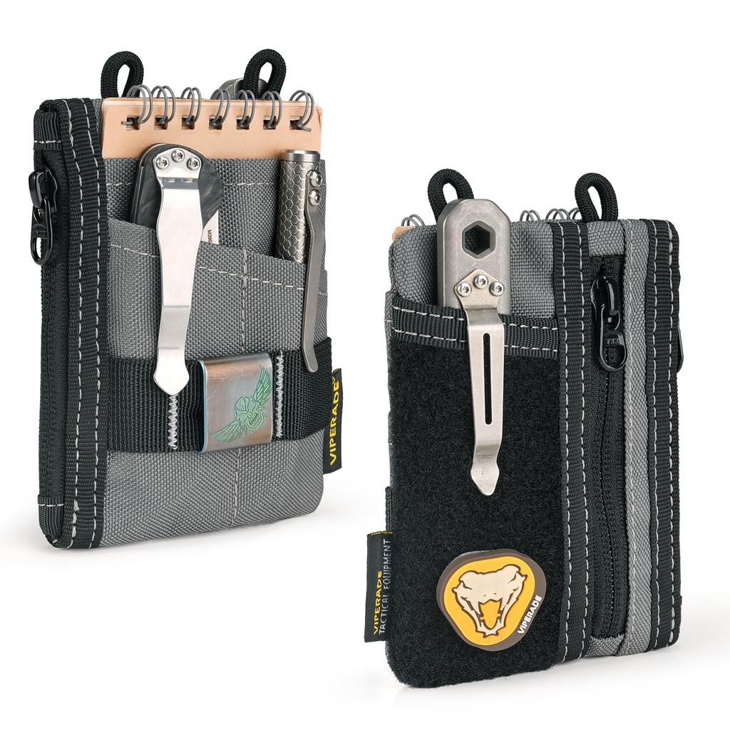 VIPERADE Маленький EDC Міні Кишеньковий Органайзер Сумка для EDC Кишеньковий Органайзер 3 Слоти 2 Блискавки Липучка Сумка Чохол для Мультиінструменту Сумка VE18-S, Чоловіки, Сумка,