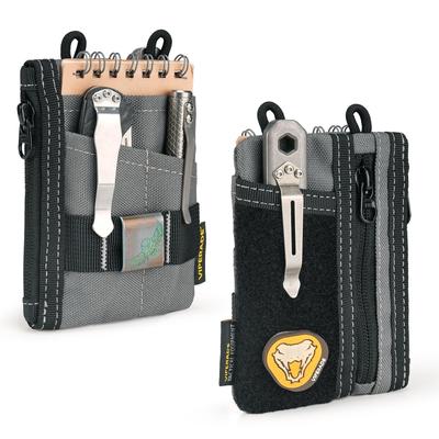 VIPERADE Pequena Bolsa Organizadora de Bolso Mini EDC para Organizador de Bolso EDC 3 Compartimentos 2 Zíperes Bolsa de Velcro Bolsa Multiferramenta VE18-S, Homens, Bolsa,