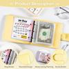 30 Envelope Savings Challenge Binder PU Leather Budget Book for Savings Challenge Waterproof Reusable