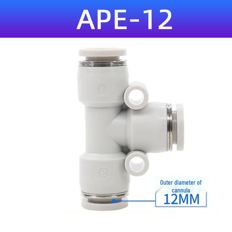 AirTAC Pneumatic Quick-Fit Tube Connectors: Y-Type & T-Type, APY/APE Sizes 4-16
