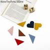 Bookmarker for books Creative PU Leather Love Heart Reading Book mark Book Page Marker Stationery Supplies Student Bookmark Gift