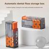 Automatic Dental Floss Storage Box Pop-Up Dental Floss Dispenser With 10Pcs Floss Dental Oral Hygiene Care Portable
