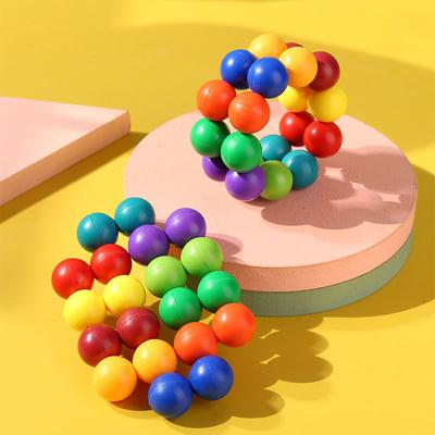 Pussel Dekompression Universal Pärlfärg 3D Dekompressionsboll 3D Kubboll Ny och Unik Dekompressionssläpp Leksak
