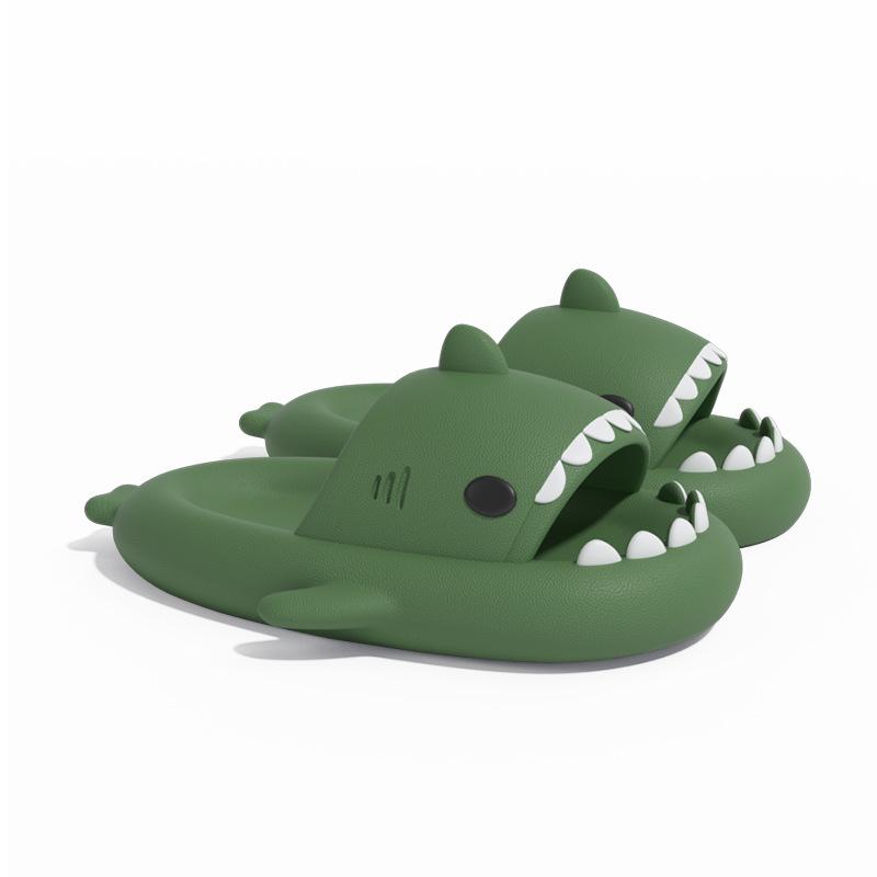 Shark Summer Slippers: Non-Slip Thick Sole for Men and Women, Indoor and Outdoor Wear.