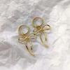 Korean Fashion Silver Color Bowknot Hoop Earrings for Women Egirl Simple Metal Long Bow Pendant Earrings Aesthetic Y2K Jewelry