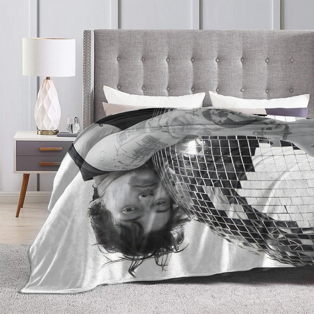 Kiss All The Time Album Blanket Fleece Harrys Music Styles Warm Throw Blankets for Airplane Travel Bedspread