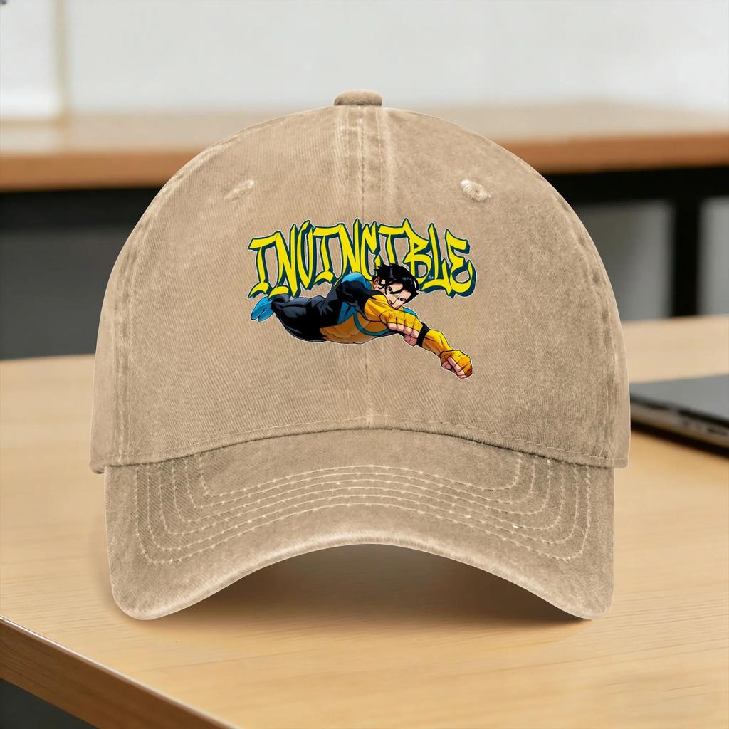 Summer Invincibles Mark Grayson Graffiti Style Art Baseball Cap Washed Trucker Hat Couple Women Vintage Hunting Baseball Caps