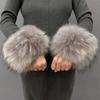Faux Fur Cuffs Arm Warmers Furry Wrist Cuffs Holiday Costume Accessory for Women