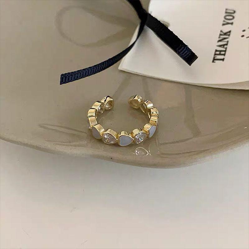 Stunning Glacier Mint Blue Enamel Ring Featuring Unique Floral Design For Women