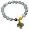 Damen Jade Kristall vierblättriges Kleeblatt Perlenarmband - Frisches & Stilvolles Geschenk für beste Freundin oder Schwester