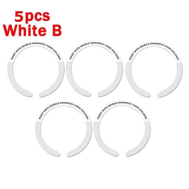 7/5/1pcs Universal Stainless Steel Magnetic Metal Plate Ring for Apple IPhone 15 14 Magsafe Wireless Charger Metal Iron Stickers