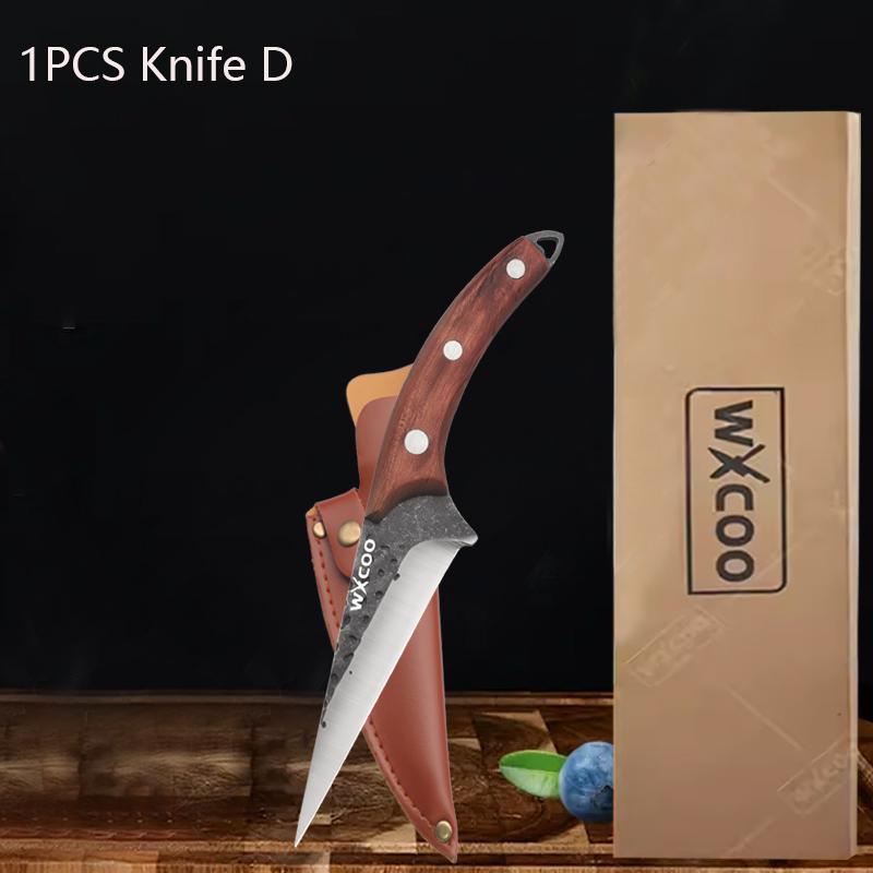 WXCOO Multifunctional Vegetable Cutting Knife Stainless Steel Kitchen Fruit Slicing Meat Cleaver Labour-saving Chopping Knife
