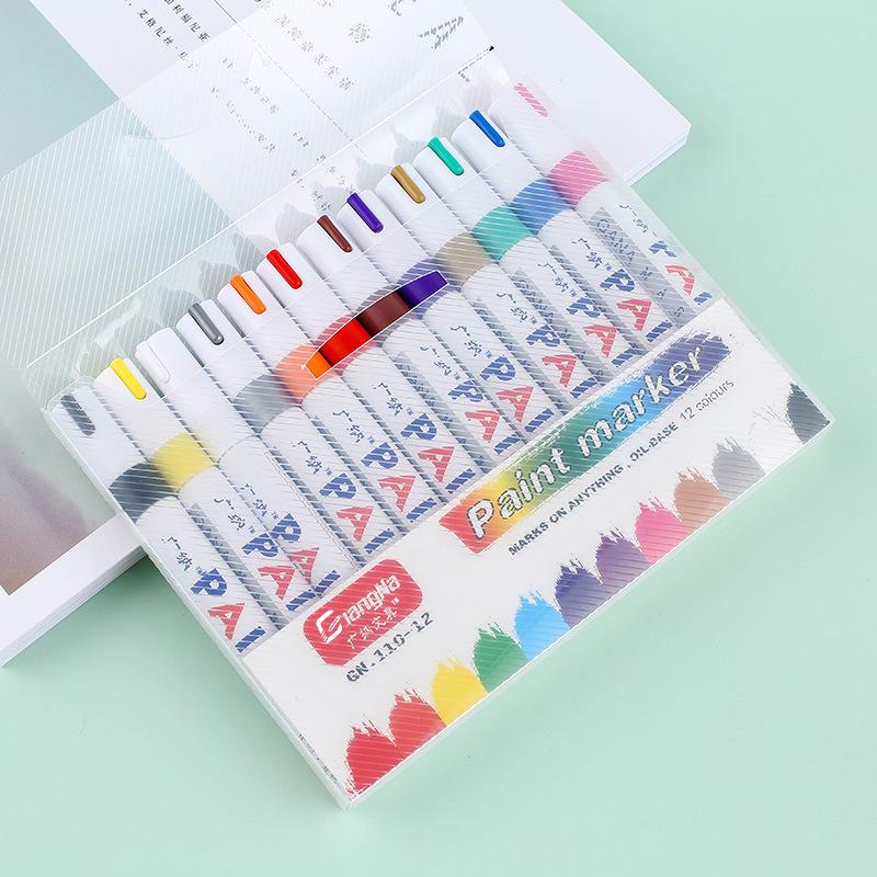 Guangna Waterproof Oil-Based Paint Pen for Stone, Metal, and Tire Touch-Ups