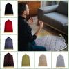 Mosque Shape Worship Kneel Carpet with Tassels Praying Floor Pad Muslim Prayer Mat  Pilgrimage