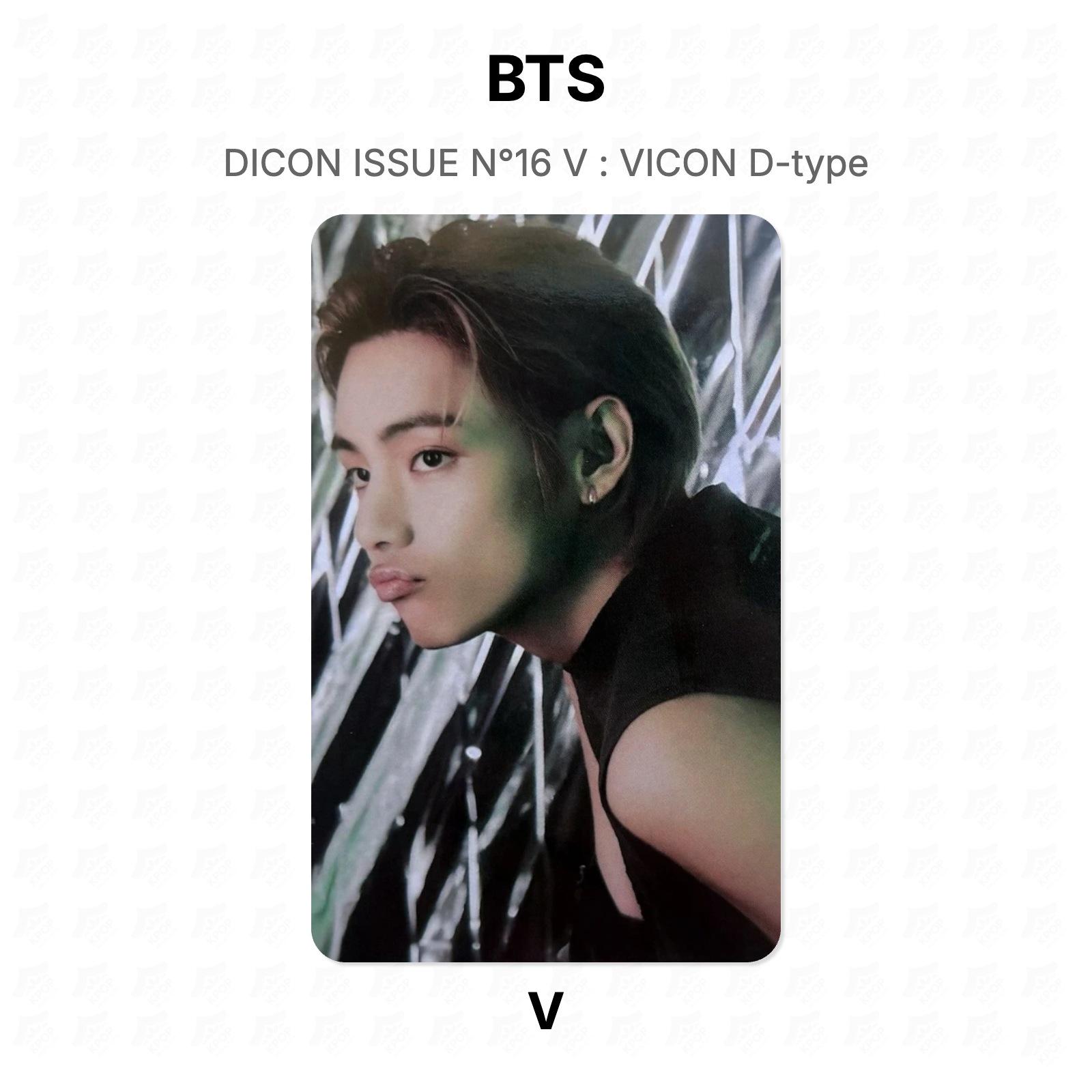 BTS DICON ВЫПУСК №16 V : Официальная фотокарточка VICON типа D V 02