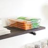 Clear Plastic Fridge and Freezer Storage Organizer Bin with Handle Portable Food Drinks Produce Storage Solution Stackable
