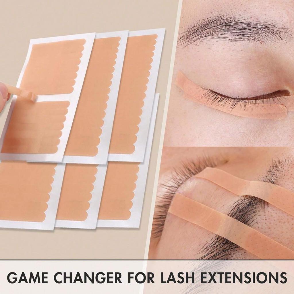 16 szt./arkusz Taśma do przedłużania rzęs, Oddychająca taśma z mikrootworami do liftingu dolnych rzęs, Odpowiednia do przedłużania rzęs