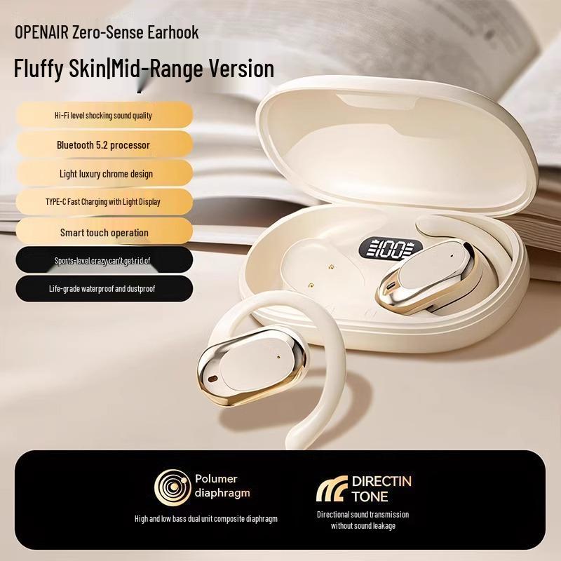 2025 Bluetooth Bone Conduction Over-Ear Wireless Sports Headphones with Long Battery Life