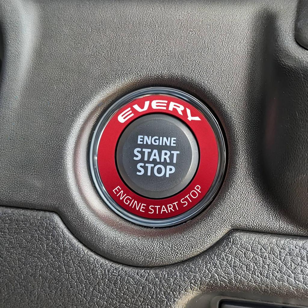 Suzuki Every DA17W DA17V Engine Start Button Ring Aluminum Alloy