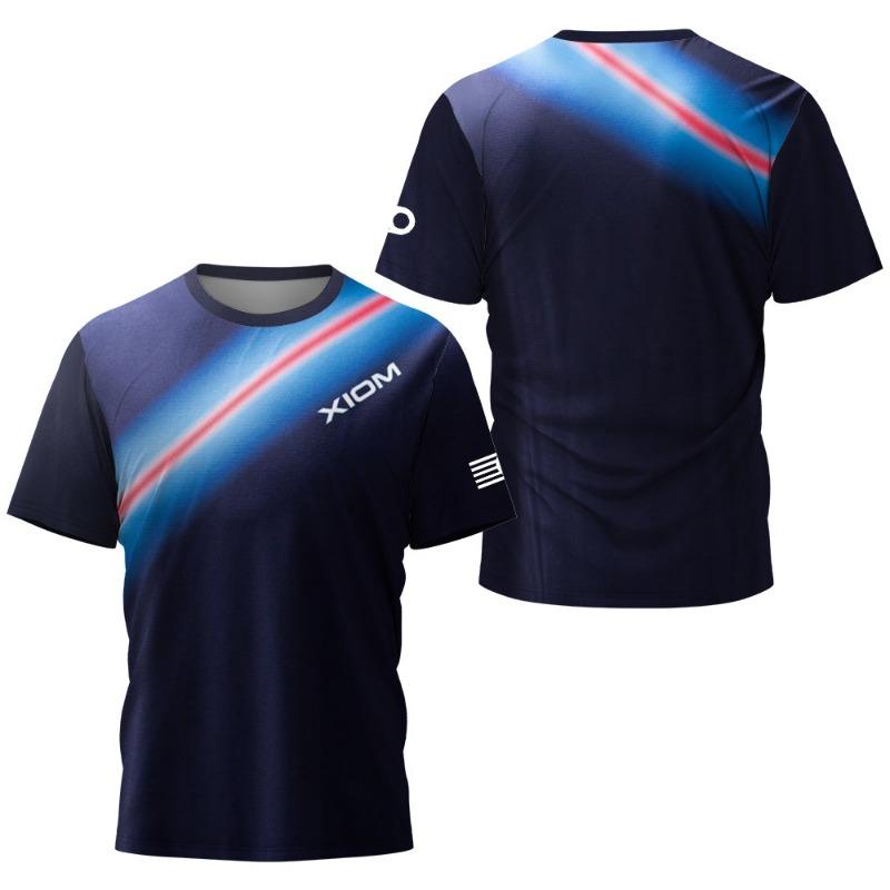 XIOM Professional Sports T-shirt Quick-dry Breathable Training Top Unisex Round Neck Competition Wear